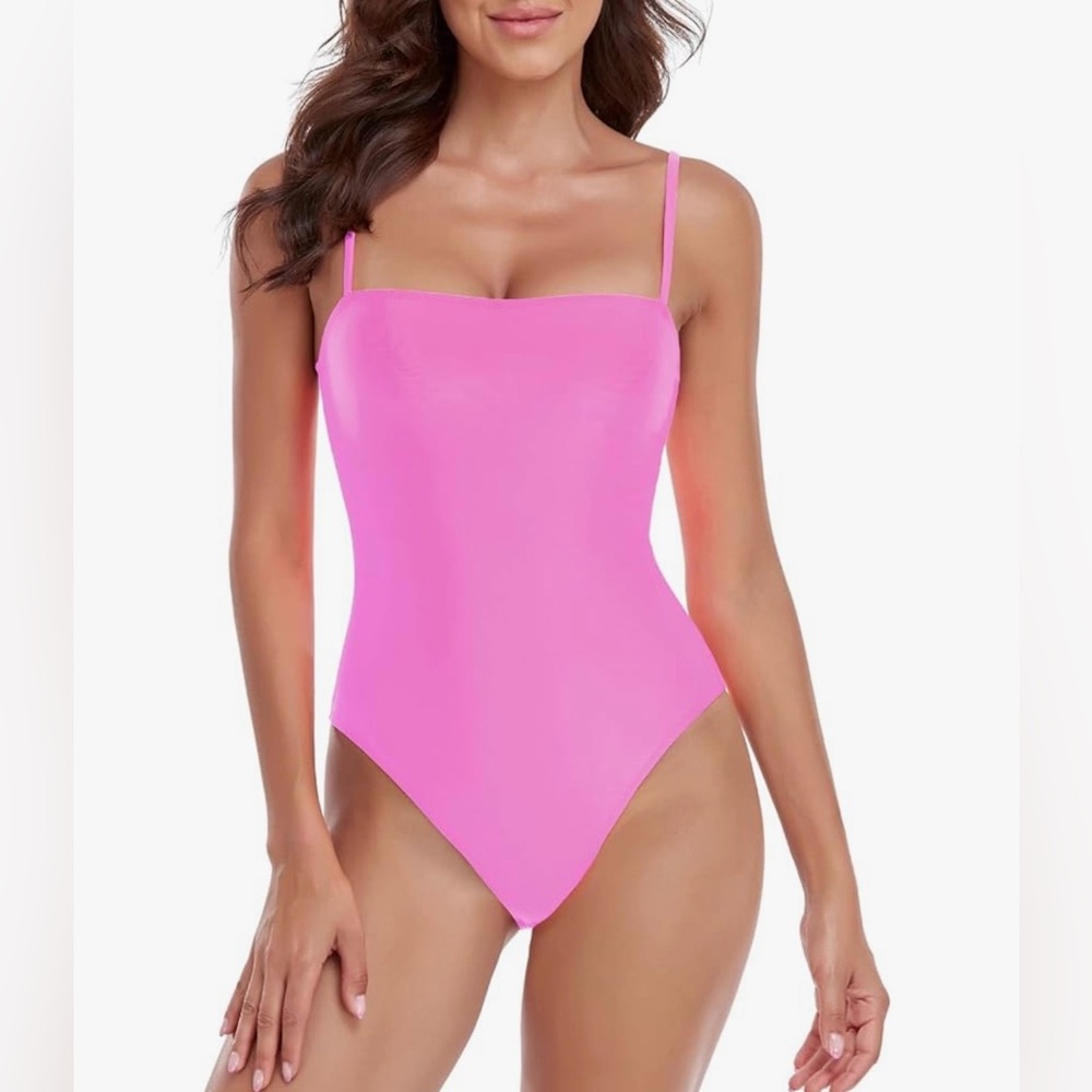 RELLECIGA Women's Pink One-Piece Swimsuit